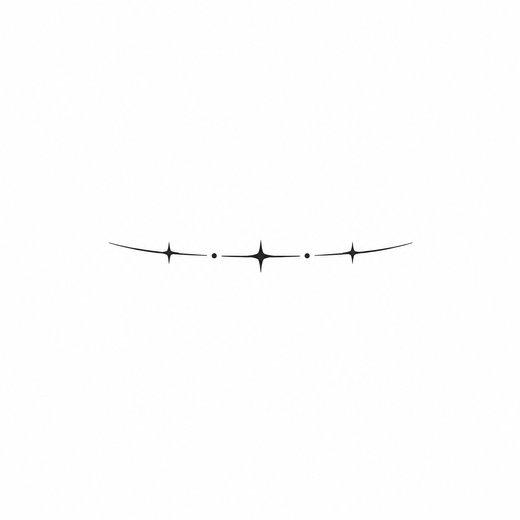 Minimal star temporary tattoo design