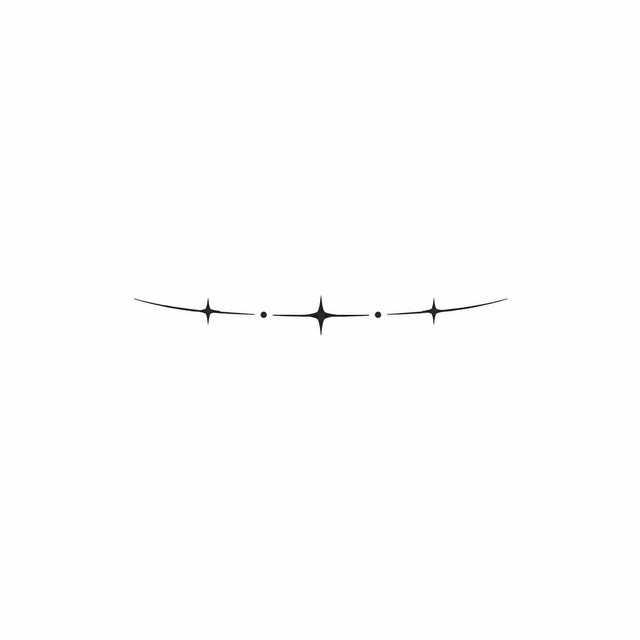 The artwork features a three-star fine-line divider.