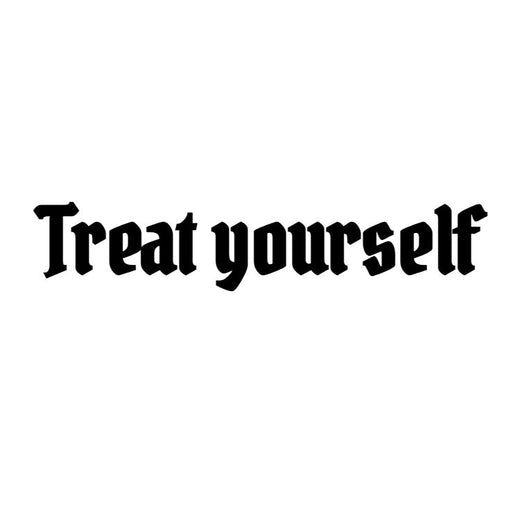 Illustrative lettering temporary tattoo design