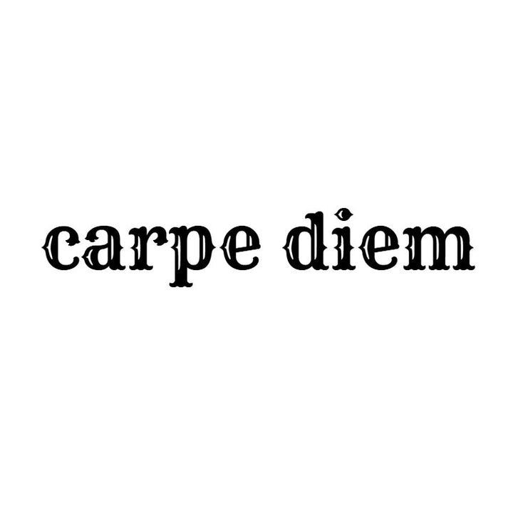 Illustrative lettering temporary tattoo design