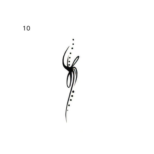 ornamental sigil temporary tattoo design