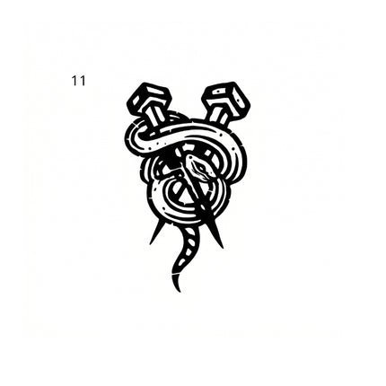 The Folklore Archive • Antique Legend Temporary Tattoo - JUST PRESS