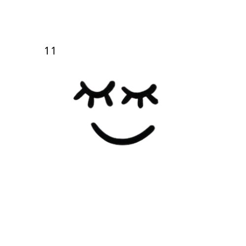 Doodle heart temporary tattoo design