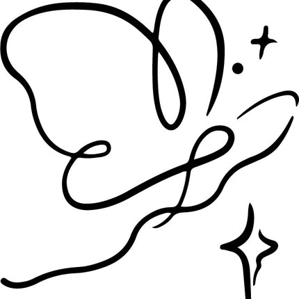 The Butterfly Archive • Fine Line Temporary Tattoo - JUST PRESS