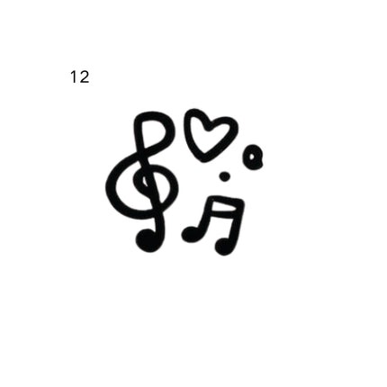 Happy Doodle Mini Temporary Tattoo Set
