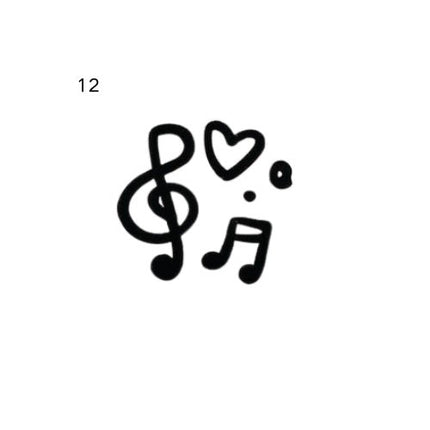 The Pocket Whisper Archive • Micro Doodle Temporary Tattoo - JUST PRESS