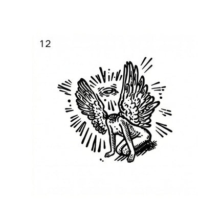 The Folklore Archive • Antique Legend Temporary Tattoo - JUST PRESS
