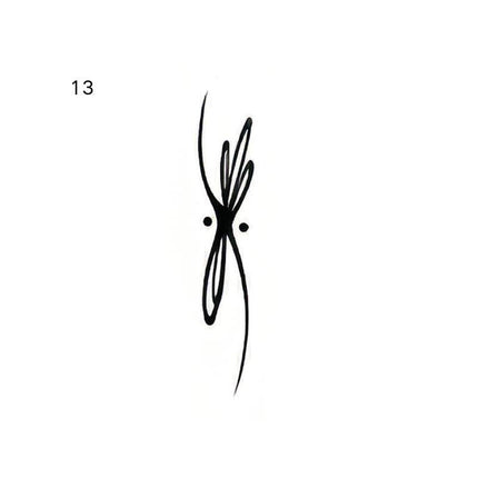 The Midnight Sigil Archive • Cyber - Minimalist Temporary Tattoo - JUST PRESS
