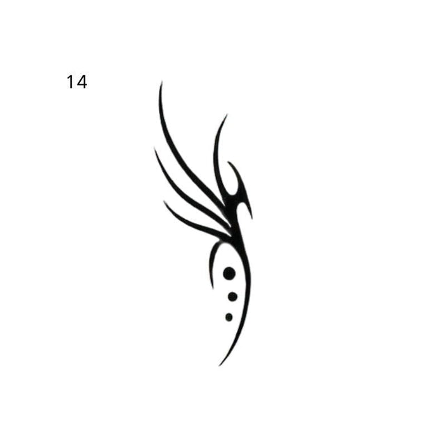 The artwork features a three-stroke tribal sigil.