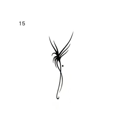 The Midnight Sigil Archive • Cyber - Minimalist Temporary Tattoo - JUST PRESS