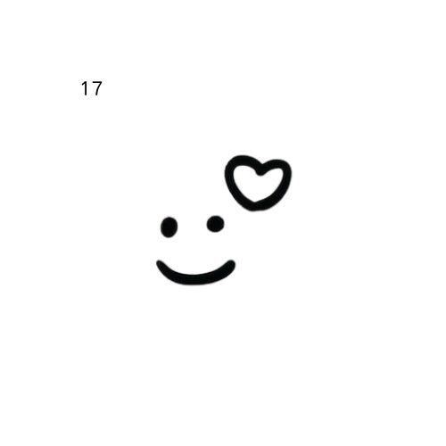 Doodle bow temporary tattoo design