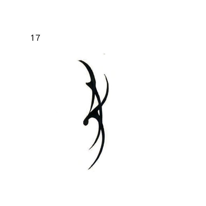 Minimal butterfly temporary tattoo design