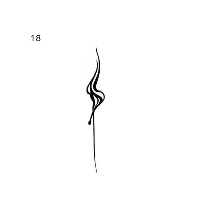 The Midnight Sigil Archive • Cyber - Minimalist Temporary Tattoo - JUST PRESS