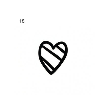 Soft Heart Temporary Tattoo Set