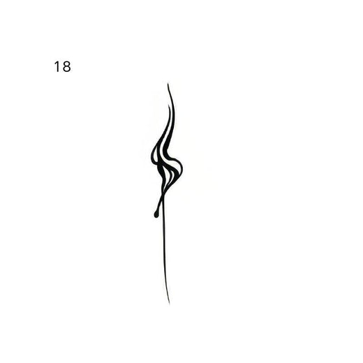 Minimal face temporary tattoo design