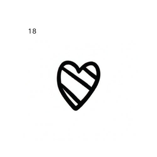 Doodle moon temporary tattoo design