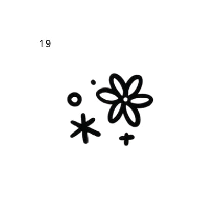 Happy Doodle Mini Temporary Tattoo Set
