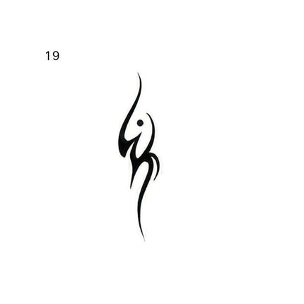 The Midnight Sigil Archive • Cyber - Minimalist Temporary Tattoo - JUST PRESS
