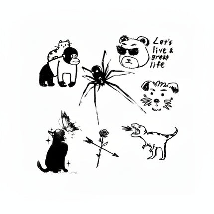 The Wild Poetry Archive • Custom Temporary Tattoo - JUST PRESS