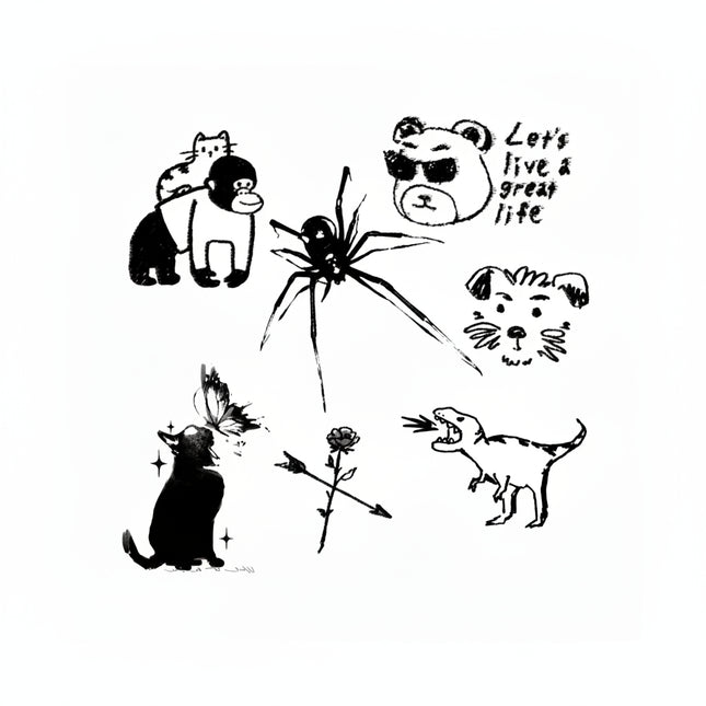 The Wild Poetry Archive • Custom Temporary Tattoo - JUST PRESS
