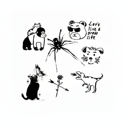 The Wild Poetry Archive • Custom Temporary Tattoo - JUST PRESS