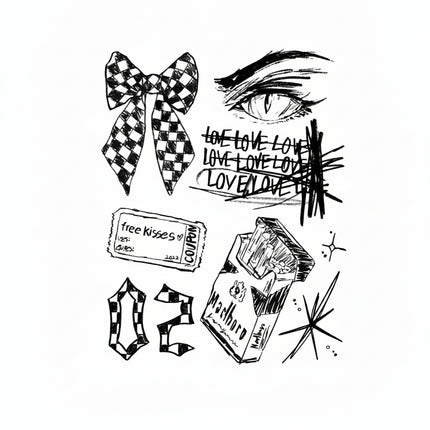 The Youth Rebellion Archive • Indie Grunge Temporary Tattoo - JUST PRESS