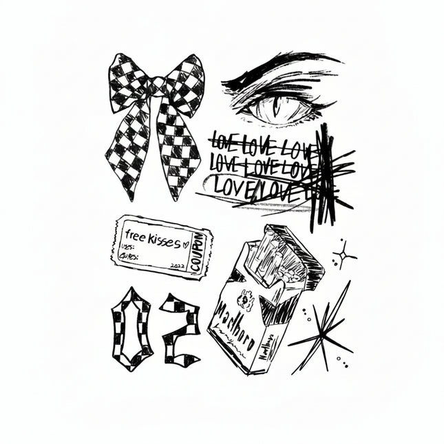 The Youth Rebellion Archive • Indie Grunge Temporary Tattoo - JUST PRESS