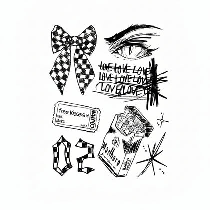 The Youth Rebellion Archive • Indie Grunge Temporary Tattoo - JUST PRESS