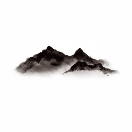 Illustrative mountain temporary tattoo design