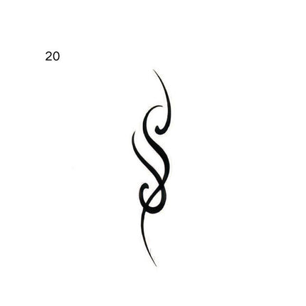 The Midnight Sigil Archive • Cyber - Minimalist Temporary Tattoo - JUST PRESS