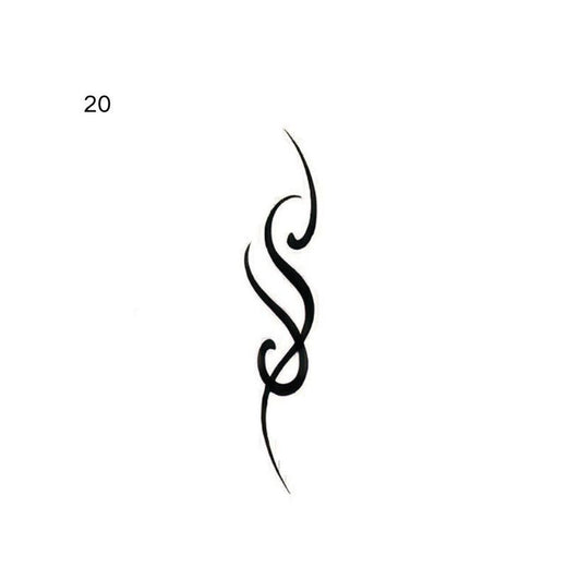 Minimal face temporary tattoo design