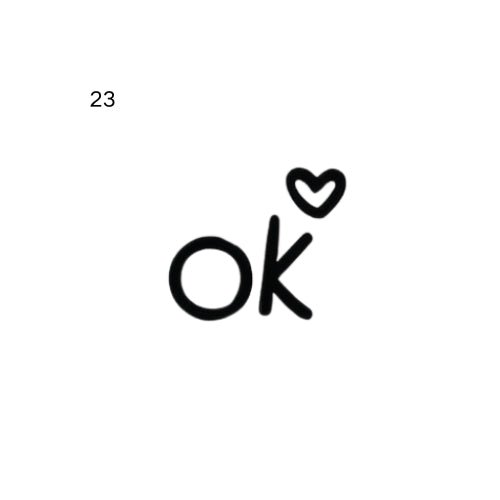 Doodle seedling temporary tattoo design