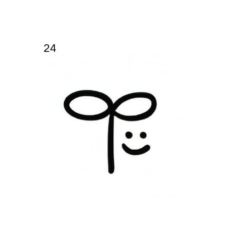 Doodle speech bubble temporary tattoo design