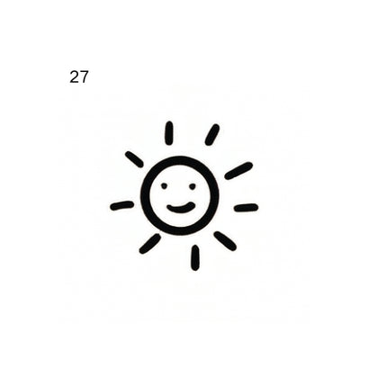 Sunny Sky Mini Temporary Tattoo Set