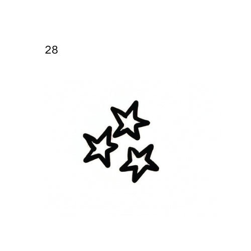 Doodle wine glass temporary tattoo design