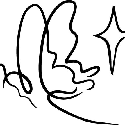 The Butterfly Archive • Fine Line Temporary Tattoo - JUST PRESS