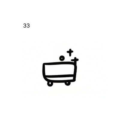Tiny Life Icons Temporary Tattoo Set