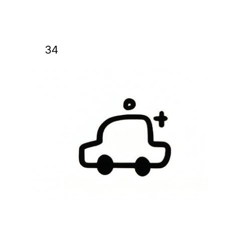 Doodle planet temporary tattoo design