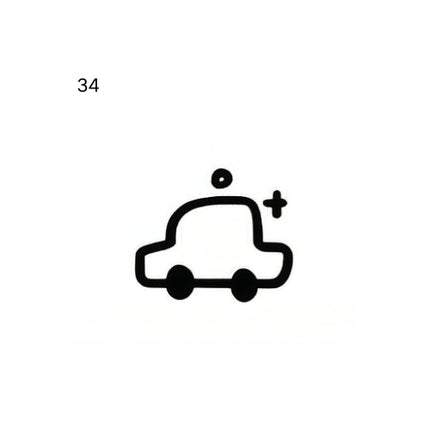 Tiny Life Icons Temporary Tattoo Set