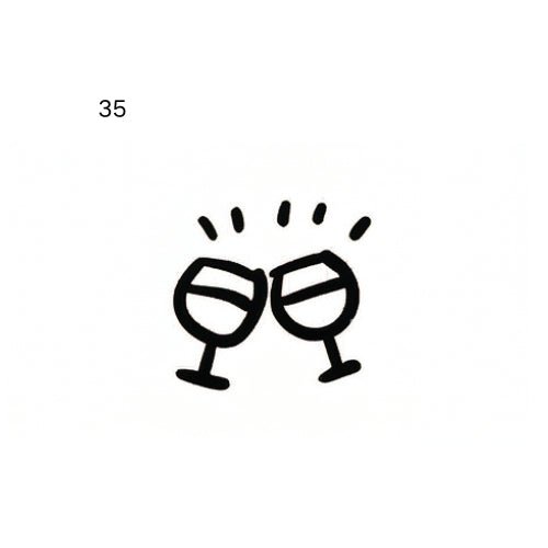 Doodle heart temporary tattoo design