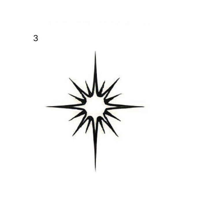 Minimal spiral temporary tattoo design