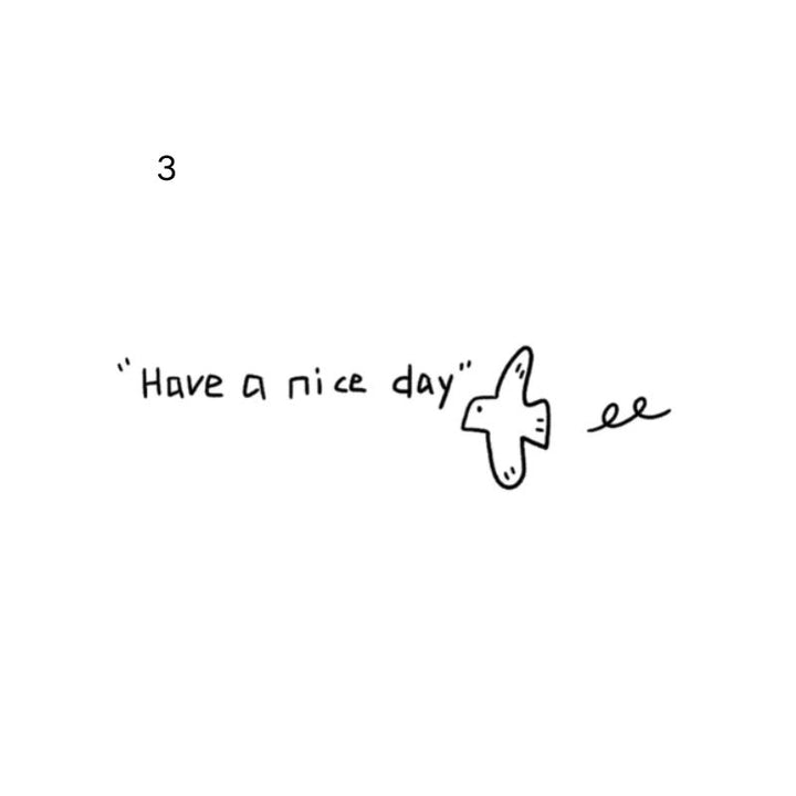 Have a Nice Day Plane temporary tattoo with airplane and the words “Have a nice day”