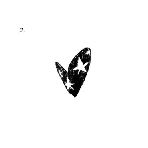 Sketch vine temporary tattoo design