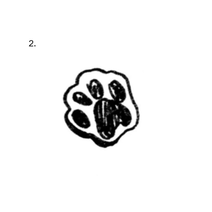 Minimal skull temporary tattoo design