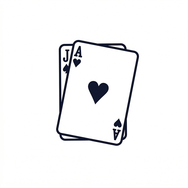 The artwork features ace and jack of hearts cards.