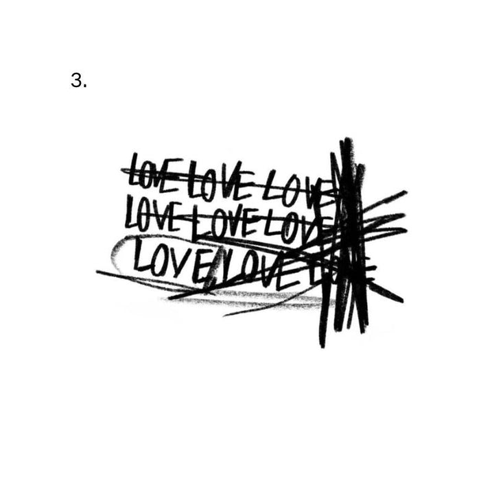 Engraving lettering temporary tattoo design
