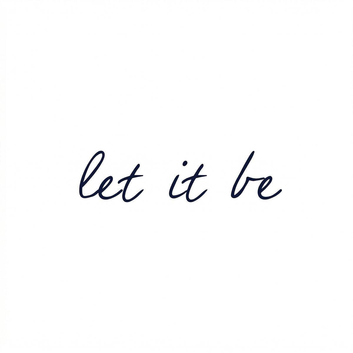Illustrative lettering temporary tattoo design