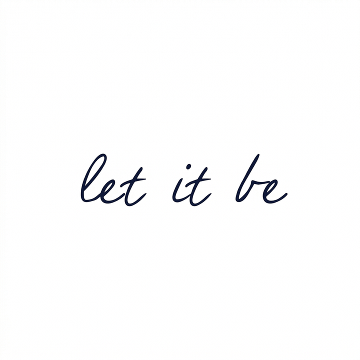 Illustrative lettering temporary tattoo design