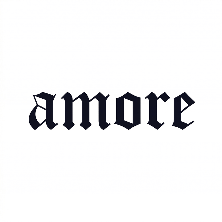 Engraving lettering temporary tattoo design