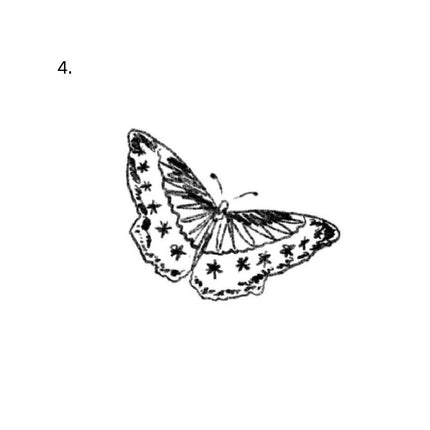 The Faded Daydream Archive • Indie Sketch Temporary Tattoo - JUST PRESS